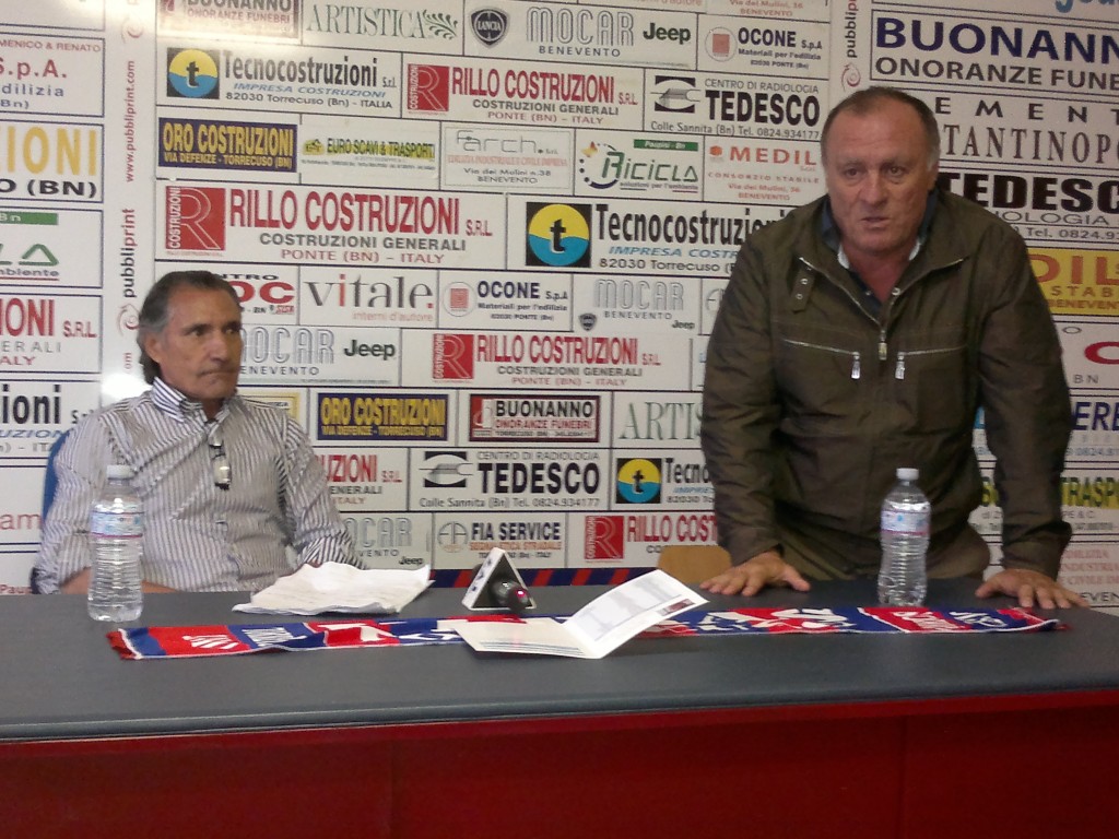 Mister Dellisanti (a sx) e l'A.d. Zotti. 